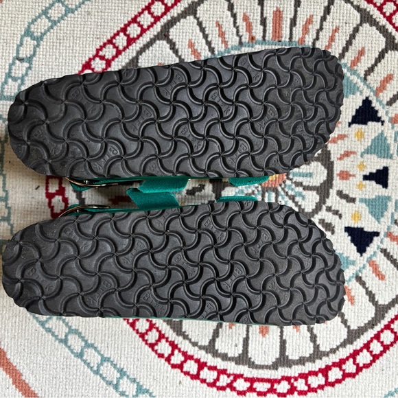 Birkenstock Milano Big Buckle High Shine Digital Green Sandals - Picture 4 of 6